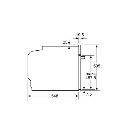 Bosch | HBG5375B0S | Oven | 71 L | Electric | Hydrolytic | Mechanical control | Height 59.5 cm | Width 59.4 cm | Black - 5